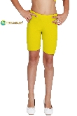 PANTALONCINO DANZA LYCRA GIALLO BAMBINA